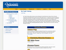 Tablet Screenshot of mytradetraining.com